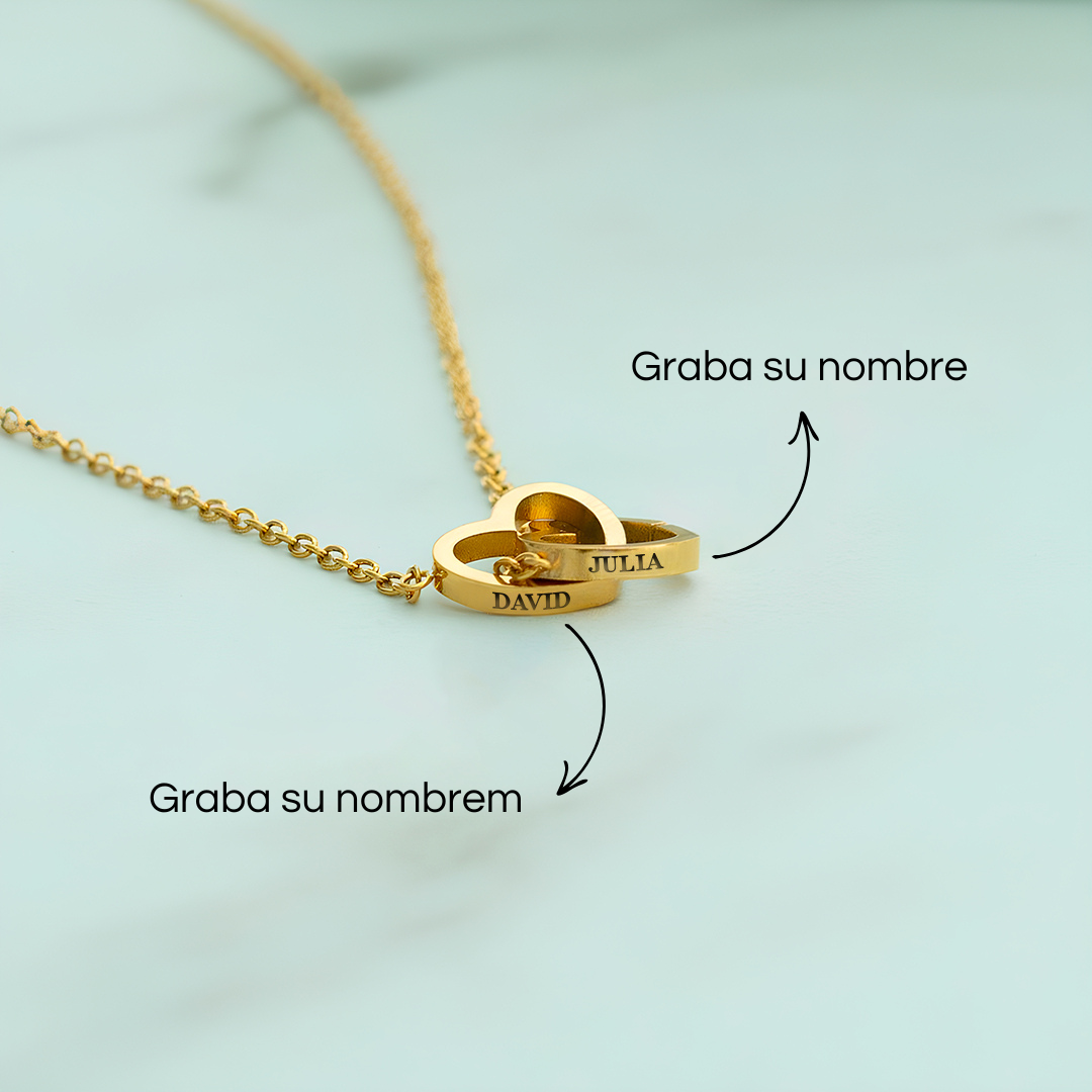 Box De Rosa Eterna y Collar Personalizado