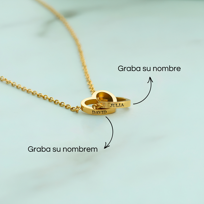 Box De Rosa Eterna y Collar Personalizado